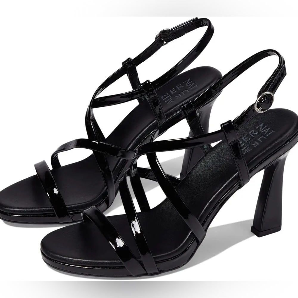 Naturalizer Black Sculptural Heels